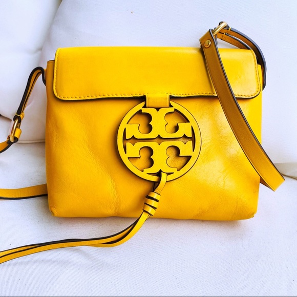 Tory Burch Deep Daffodil Miller Crossbody EUC - Picture 16 of 16